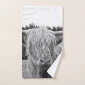 Highland Cow #6 #wall #art Badhandtuch Set (Handtuch)