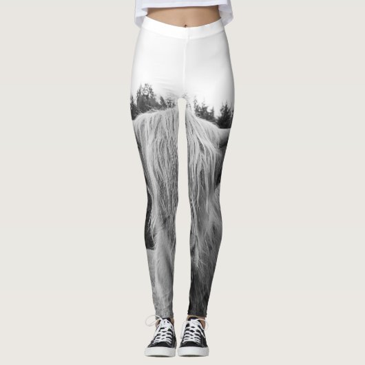 Highland Cow #6 #wall #art Leggings (Vorderseite)