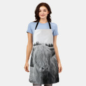 Highland Cow #6 #wall #art Schürze (Getragen)