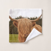 Highland Cow #7 #wall #art Badhandtuch Set (Waschlappen)