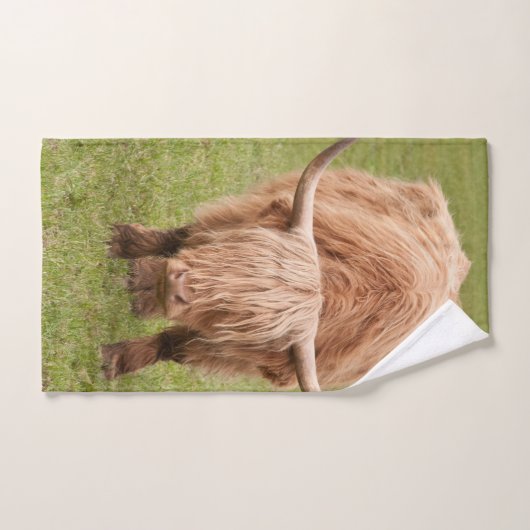 Highland Cow #8 #wall #art Badhandtuch Set (Handtuch)