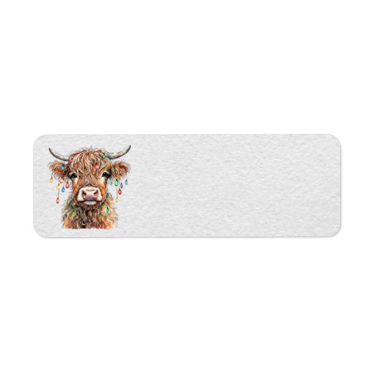 Highland Cow Address Labels (Vorne)