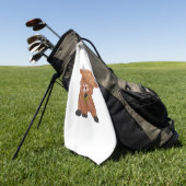 Highland Cow and Dandelion Puff Classic T - Shirt Golfhandtuch (Gras)