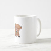 Highland Cow and Dandelion Puff Classic T - Shirt Kaffeetasse (VorderseiteRechts)