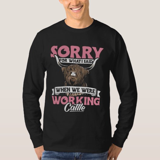 Highland Cow Apparel Highland Cattle Farmer for Wo T-Shirt (Vorderseite)