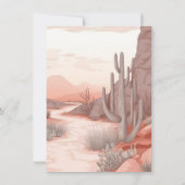 Highland Cow Baby and Mommy Baby Shower Wüste Einladung (Rückseite)