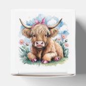 Highland Cow Baby Shower Bliss Geschenkschachtel (Oben)