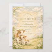 Highland Cow Baby Shower Einladung (Vorderseite)
