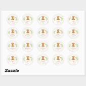 Highland Cow Baby Shower Stickers (Blatt)