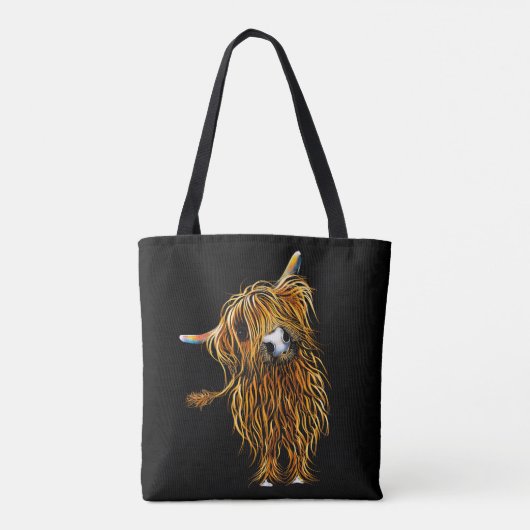 HiGHLaND CoW BaG "CoooWeee' by SHiRLeY MacARTHuR Tasche (Rückseite)
