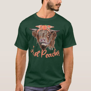 Highland Cow Bandana Just Peachy Western Land P T-Shirt