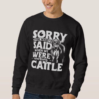 Highland Cow Bekleidung Highland Rind Farmer für D Sweatshirt