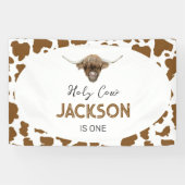 Highland Cow Birthday Banner (Horizontal)