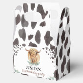 Highland Cow Birthday Favor Box Geschenkschachtel (Geöffnet)