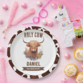 Highland Cow Birthday Pappteller (Party)