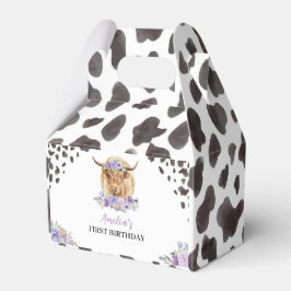 Highland Cow Birthday Party Fevor Box Geschenkschachtel