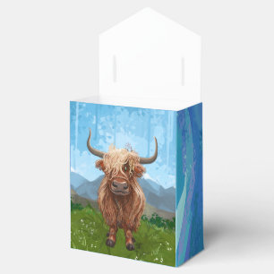 Highland Cow Birthday Party Geschenkschachtel