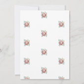 Highland Cow Boho Watercolor First Birthday Einladung (Rückseite)