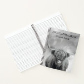 Highland Cow Cabin Guest Book Notizblock (Innenseite)