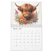 Highland Cow Calendar 2026 Kalender (Feb 2027)