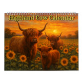 Highland Cow Calendar Kalender (Titelbild)
