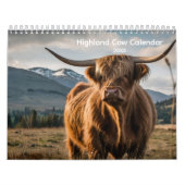 Highland Cow Calendar Kalender (Titelbild)