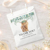 Highland Cow Calf Baby Dusche Eucalyptus Vielen Da Geschenktütchen (Ausgeschnitten)