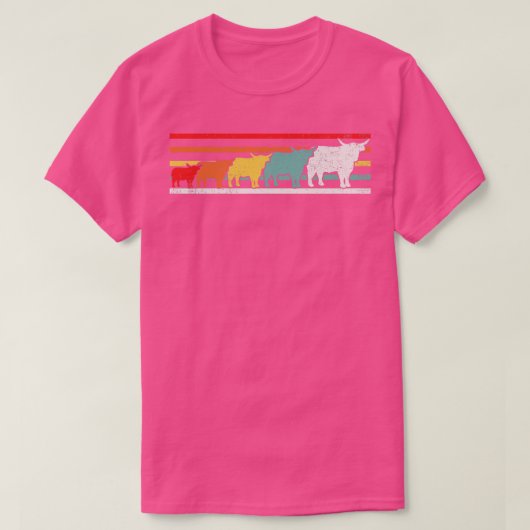 Highland Cow Cattle Schottischer Bauer T-Shirt (Design vorne)