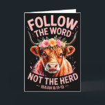 Highland Cow Christlich  Karte<br><div class="desc">Highland Cow Christlich</div>