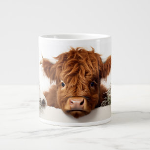 Highland Cow Christmas Jumbo-Tasse