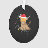 Highland cow christmas lights ornament (Vorderseite)
