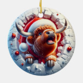 Highland Cow Christmas Ornament (Hinten)