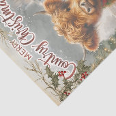 Highland Cow Christmas Seidenpapier (Ausschnitt)