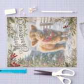 Highland Cow Christmas Seidenpapier (Handwerk)