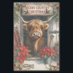 Highland Cow Christmas Seidenpapier<br><div class="desc">Highland Cow Christmas</div>