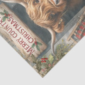 Highland Cow Christmas Seidenpapier (Ausschnitt)