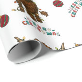 Highland Cow Christmas Wrapping Paper Geschenkpapier (Rolleneckpunkt)