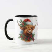 Highland Cow ChristmasCoffee Tasse Cup (Links)