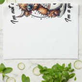 Highland Cow Coffee Png, Coffee Cow Png Geschirrtuch (Gefaltet)