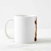 Highland Cow Coffee Wrap: Leopard Bow — Personalis Kaffeetasse (Links)