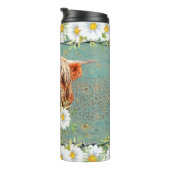 Highland Cow Daisies Thermosbecher (Nach rechts gedreht)
