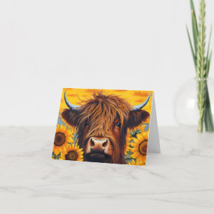 Highland Cow Dankeskarte