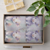 Highland Cow Easter Daisy Flowers Pastel Seidenpapier (Geschenk)