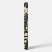 Highland Cow Elegant White Floral Case-Mate iPhone Hülle (Rückseite / Links)