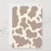 Highland Cow Farm Greenery Boy Birthday Einladung (Rückseite)