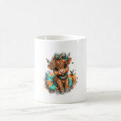 Highland Cow Farm Halloween Kaffeetasse (Mittel)
