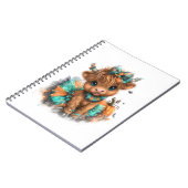 Highland Cow Farm Halloween Notizblock (Linke Seite)