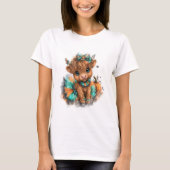 Highland Cow Farm Halloween T-Shirt (Vorderseite)