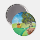 HIGHLAND COW FOLART MAGNET (Vorderseite/Rückseite)