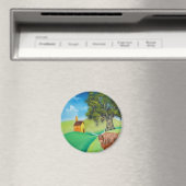HIGHLAND COW FOLART MAGNET (In Situ (Geschirrspüler))